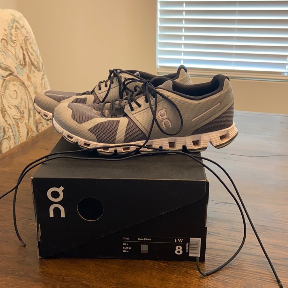 Women’s On Cloud Slate/Rock size 8